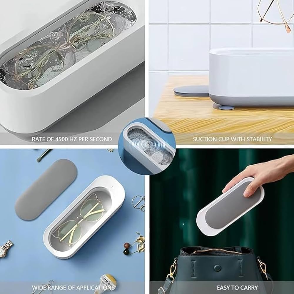 Mini Portable Ultrasonic High Frequency Cleaning Machine – Jewelry, Specs & Watch Cleaner