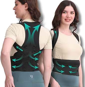 Posture Corrector Belt for Men & Women | Back Brace for Pain Relief, Shoulder Support & Spine Alignment | Adjustable Lycra Back Support Belt — Universal Size