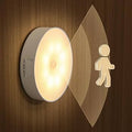 Motion Sensor Night Light with USB Charging | Wireless LED Body Induction Lamp for Wardrobe, Staircase, Cupboard, Bathroom & Bedroom — Auto On/Off (Pack of 1)