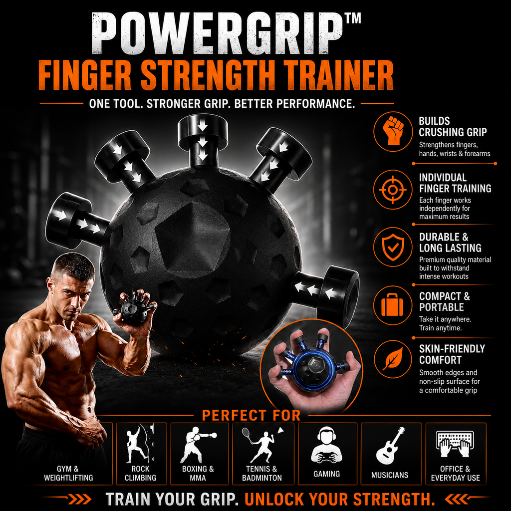 PowerGrip™ Eagle Claw Finger Strength Trainer | Hand, Wrist & Forearm Exerciser