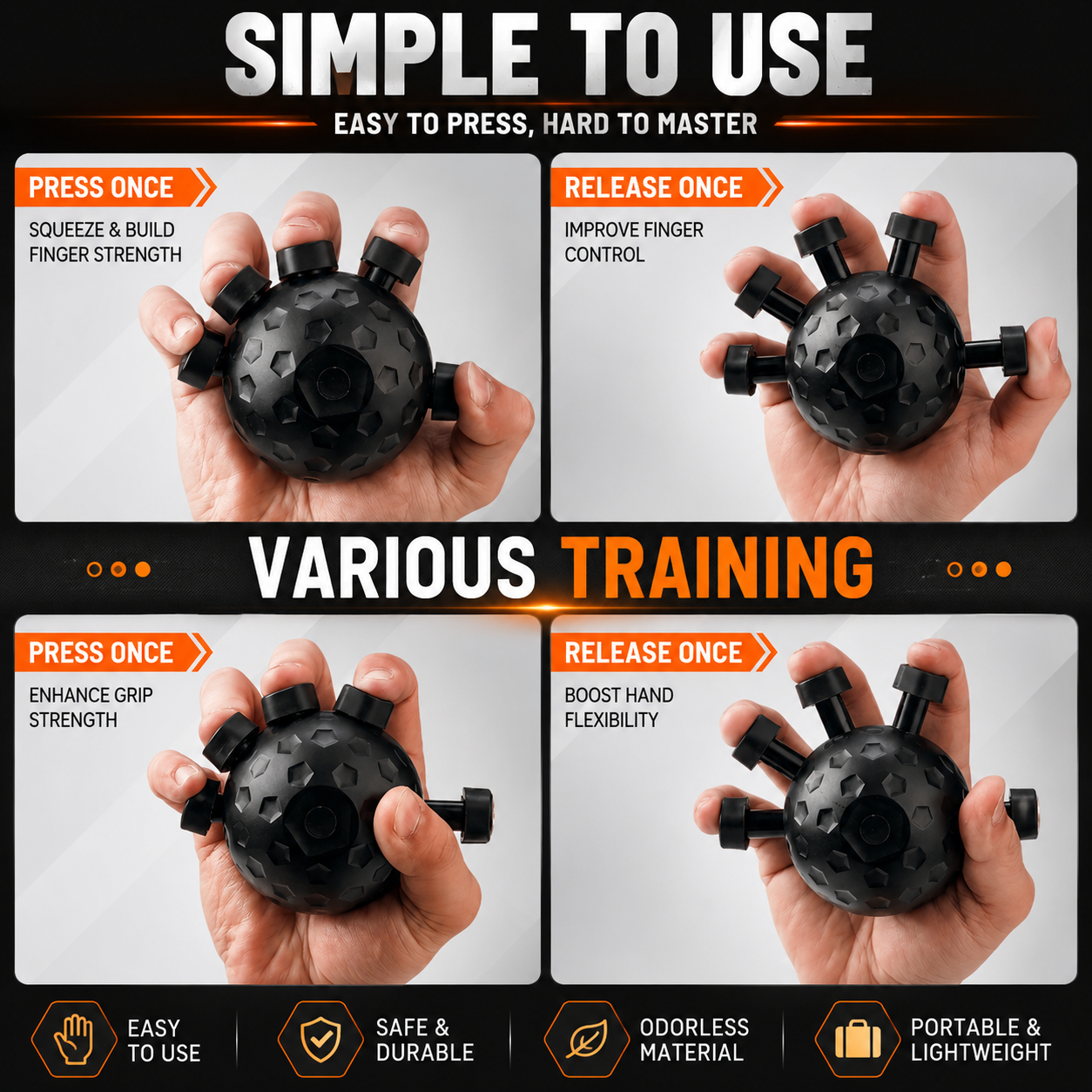 PowerGrip™ Eagle Claw Finger Strength Trainer | Hand, Wrist & Forearm Exerciser