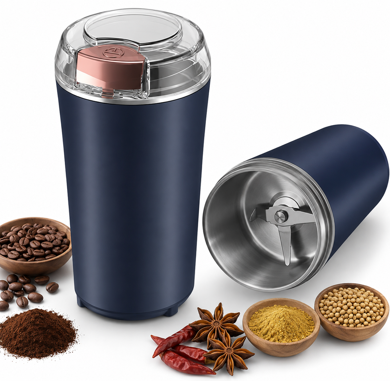 Mini Electric Multipurpose Grinder for Kitchen | Mini Masala, Coffee Bean & Dry Fruit Grinder