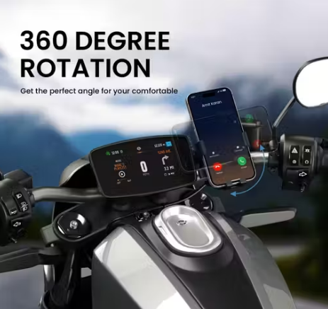 360° Bike Phone Mount Holder | Anti-Slip Mobile Stand for Bikes & Scooters (Universal Fit)