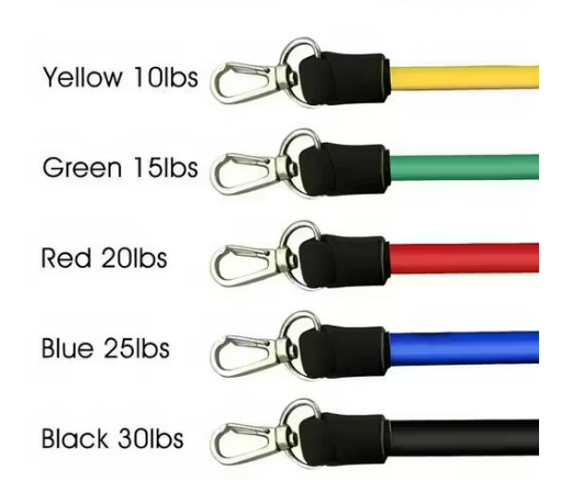 11-in-1 Resistance Bands Set with Pull Up Assist | Heavy Duty Loop Bands — 10 to 30 lbs | Home Gym, Yoga, Body Stretching & Power Lifting Workout Kit for Men & Women
