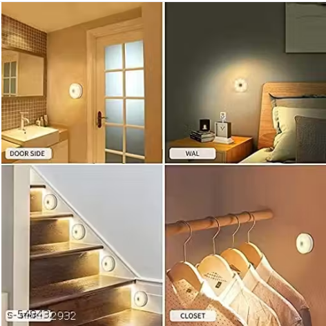 Motion Sensor Night Light with USB Charging | Wireless LED Body Induction Lamp for Wardrobe, Staircase, Cupboard, Bathroom & Bedroom — Auto On/Off (Pack of 1)
