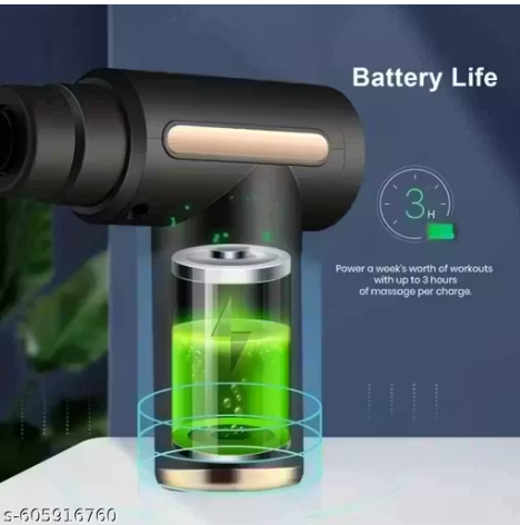 Electric Massage Gun for Full Body Pain Relief | 6-Speed Deep Tissue Massager for Neck, Shoulders, Back, Arms & Legs | 1800mAh Battery, Type-C Charging, 6 Attachments