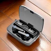 M19 TWS Wireless Earbuds with Power Bank Charging Case | Bluetooth 5.1, 12H Playtime, Water Resistant, LED Battery Display — True Wireless Stereo Earphones (Black)