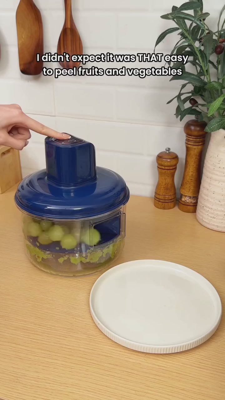 Automatic Electric Fruit Peeler Machine |  One-Touch | Grapes, Garlic & Cherry Tomato |  20x Faster Kitchen Prep