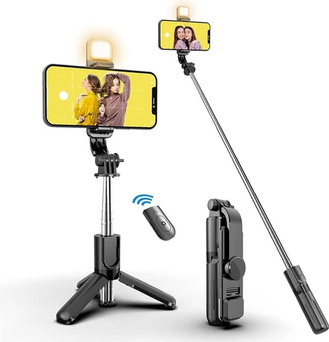 3-in-1 Selfie Stick Tripod with Bluetooth Remote | Extendable Phone Stand for Videos & Photos