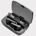 M19 TWS Wireless Earbuds with Power Bank Charging Case | Bluetooth 5.1, 12H Playtime, Water Resistant, LED Battery Display — True Wireless Stereo Earphones (Black)